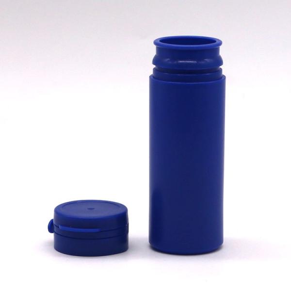 50mL Round Shape HDPE Plastic Bottle for Customized Color Medicine Supplement Storage