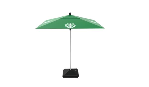 Outdoor Folded Advertising Beach Umbrellas Custom Printed Stainless Steel Pole
