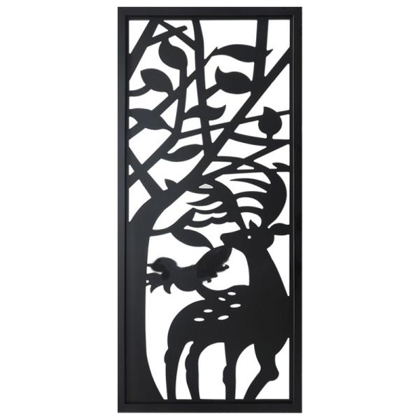 Black Interior Room Stainless Steel Screen Partition Dividers For Hotel