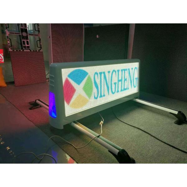 Double Faced Taxi Advertising Screens , Taxi Top Led Sign 320*160mm Module Size