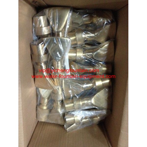 Adjustable Fan Water Fountain Nozzles DN15 - DN40 Brass Material