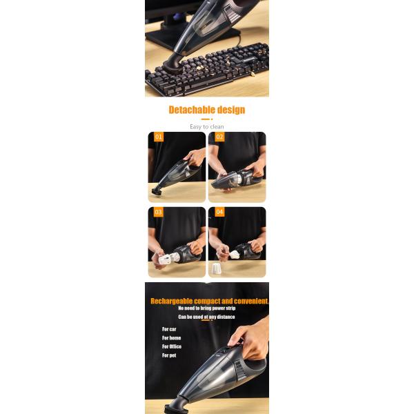 Mini Portable Cordless Handheld Car Vacuum Cleaner 32000R/MIN Super Suction Power