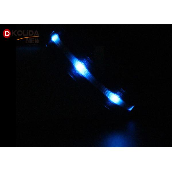 Night Safety Glow Flashing Pet Polyster USB Rechargeable LED Dog Collar