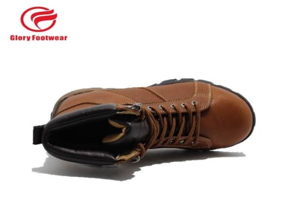 Waterproof Woodland  Leather Safety Trainers Men With Meatal Toe Cap Slip Resistant