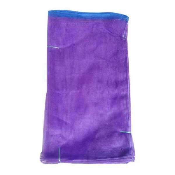 Reusable Drawstring Fresh Produce Thickened Purple Green Large Mesh Plastic Dense Small Mesh Woven Net Bag From China For Packing Chili Radix Pseudostellariae