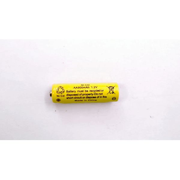NiCD 1.2V AA900mAh Rechargeable Flashlight Battery High Cap Long Cycle Life