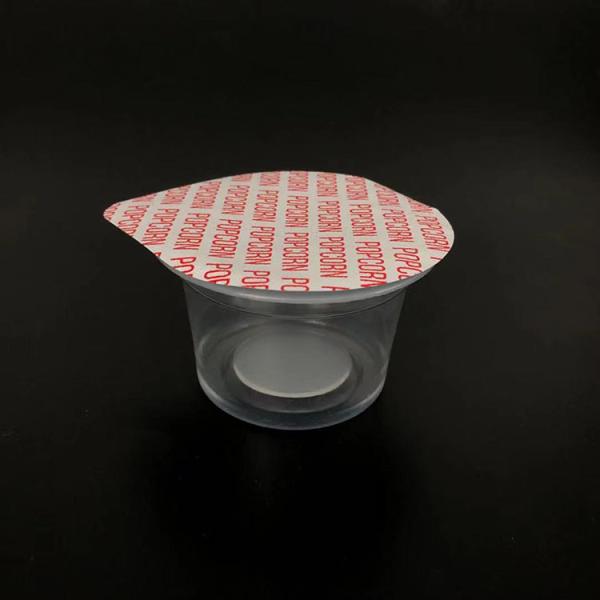 PP Unique Shape Transparent Round Plastic Container Plastic Cup 100ml Snack Jelly