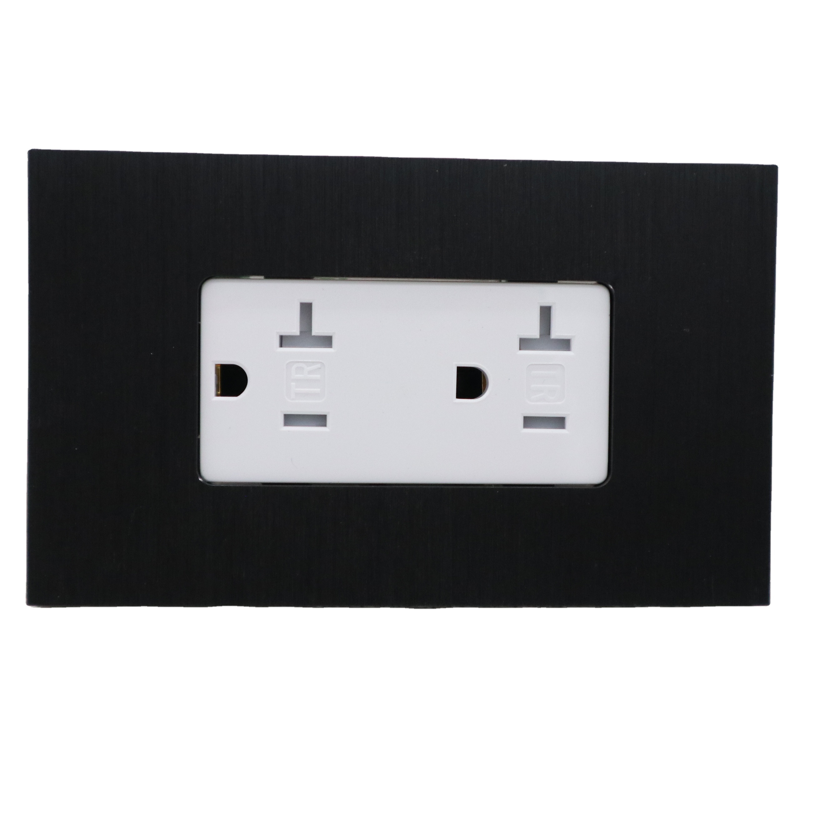 EASTKAME 15amp 125V US Decorator Duplex Electrical Wall Receptacle Switch Outlet Socket with Tamper Resistant Max Current 15a
