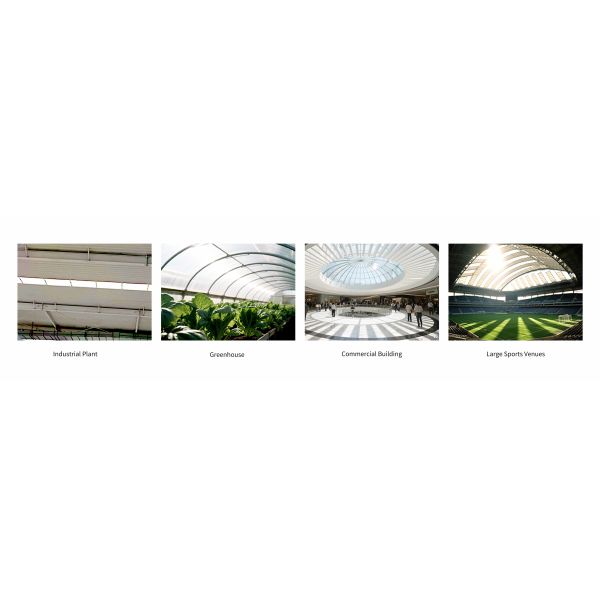High Light Transmittance FRP Gel Coated Fiberglass Skylight Panels Weather Resistant