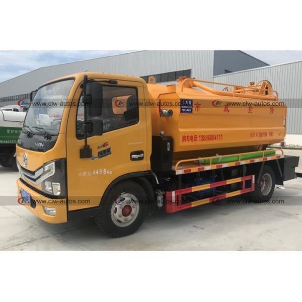 RHD 5m3 Vacuum Sewage Suction Truck With Jurop Vacuum Pump