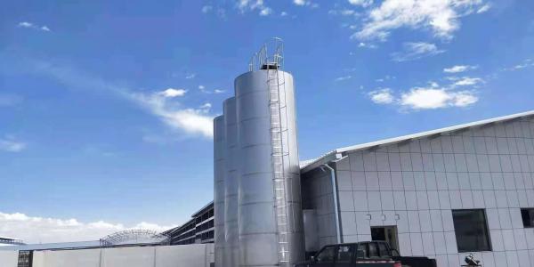 10-100t Milk Silo Made Of Ss316l Material And Goat Milk Raw Material For Dairy Plant