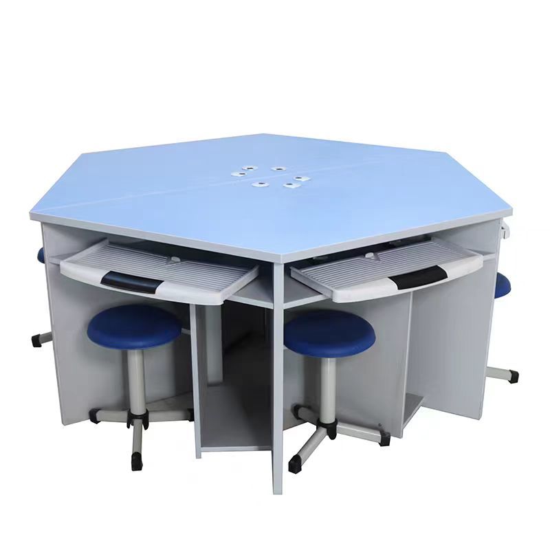 Chemical Resistant Biology Lab Table Modular Student Table And Chair Hexagonal