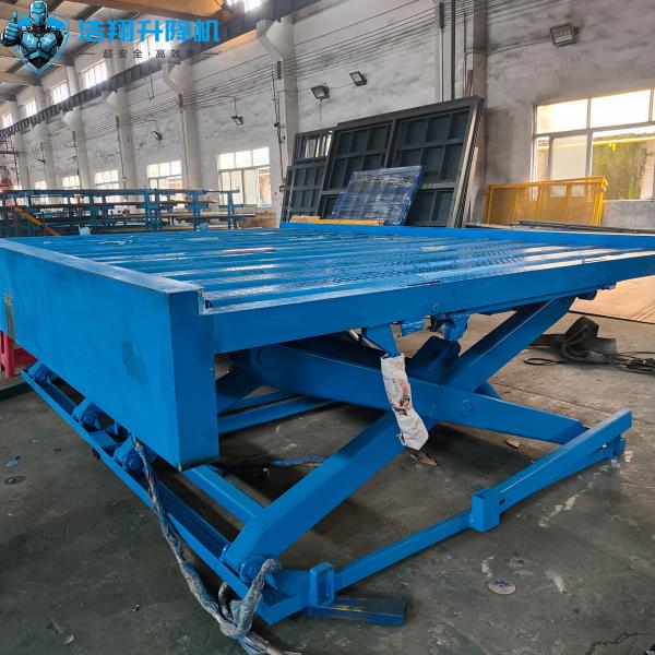 Stationary Hydraulic Electric 19ft Scissor Lift With Platform 2 Ton 220v