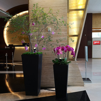45cm Artificial Purple Flower For Hotel Home Office Decor