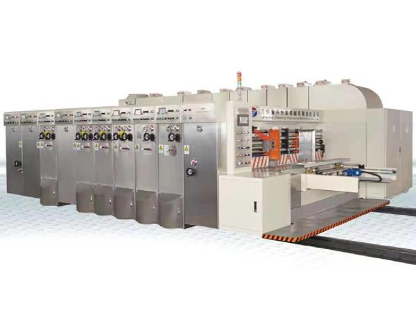 Ink Drying Oiling Full Adsorption 300pcs/Min Flexo Printing Slotting Die Cutting Machine