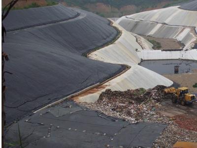 Semi Coated PVC Tarpaulin Fabric For Refuse Landfill Seepage Proofing