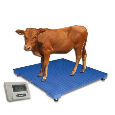 AC110V/220V alimentation électrique 1,2*1,5m 500kg 1000kg 1500kg Balance Balance de bétail pour le pesage précis du bétail à un