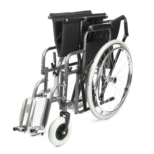 8 altura de assento do peso corporal 51cm da obesidade de Front Wheel Folding Steel Wheelchair da polegada grande