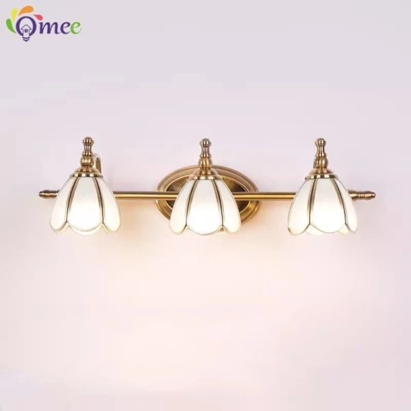 LED American vanity Mirror Headlight multicolor mirror cabinet Glass Wall lamp mirror wrought iron lamps (WH-MR-71)
