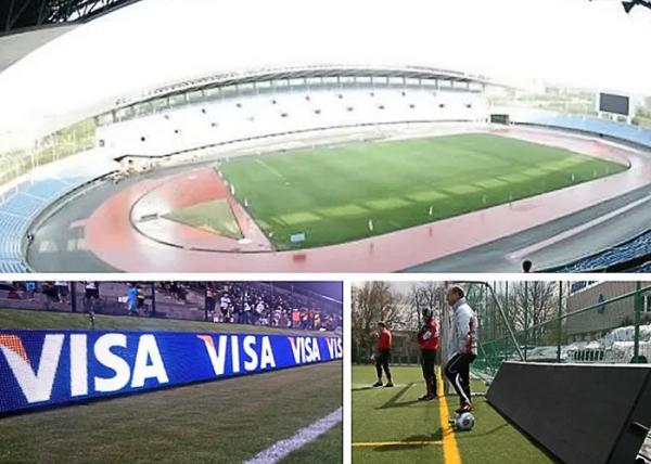 O diodo emissor de luz do estádio P8 seleciona SMD 3 em 1 ostenta o UEFA exterior da parede do diodo emissor de luz