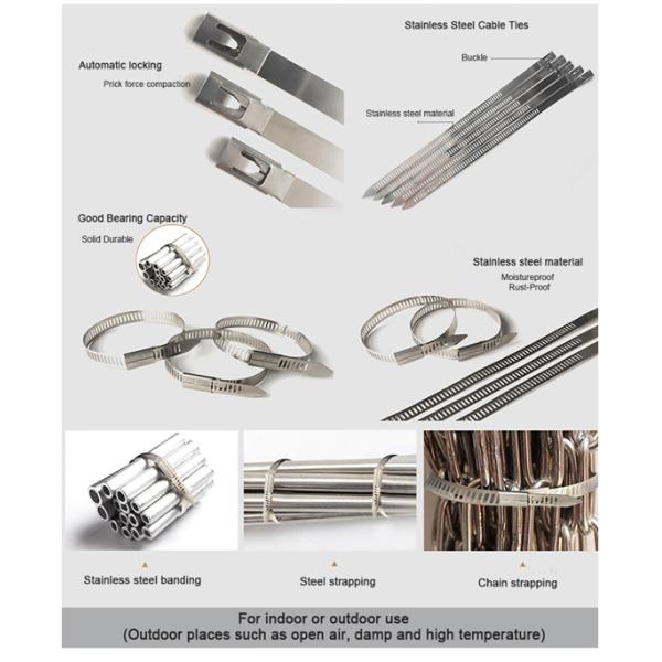 Ball Lock Stainless Steel Cable Ties