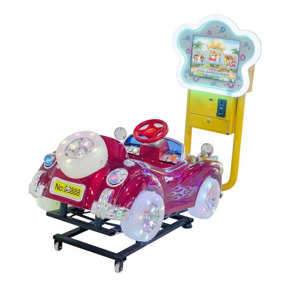 300W Coin Operated Arcade Machines , Cartoon Carousel Children Swing Car