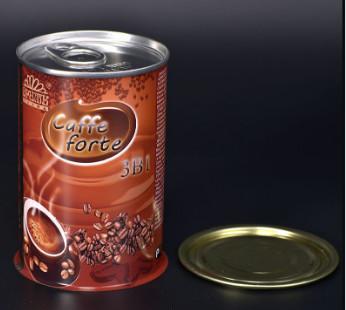 Screw On Lid 2 Sizes 4-Color Printable Tin Coffee Storage Canisters