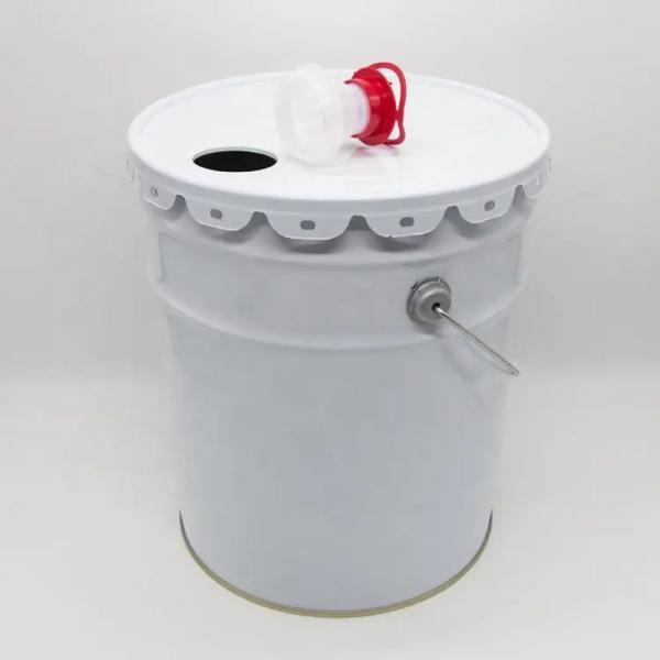 Resistencia a la corrosión acero apilable 5 galones de metal cubo con color personalizado