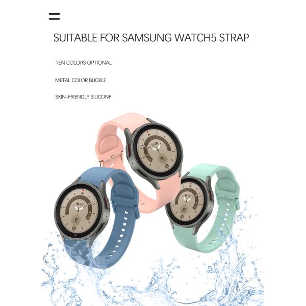 20мм Заменяющие браслеты Часовые ленты для Samsung GaLaxy Watch 4 5 44мм 45мм 10 цветов