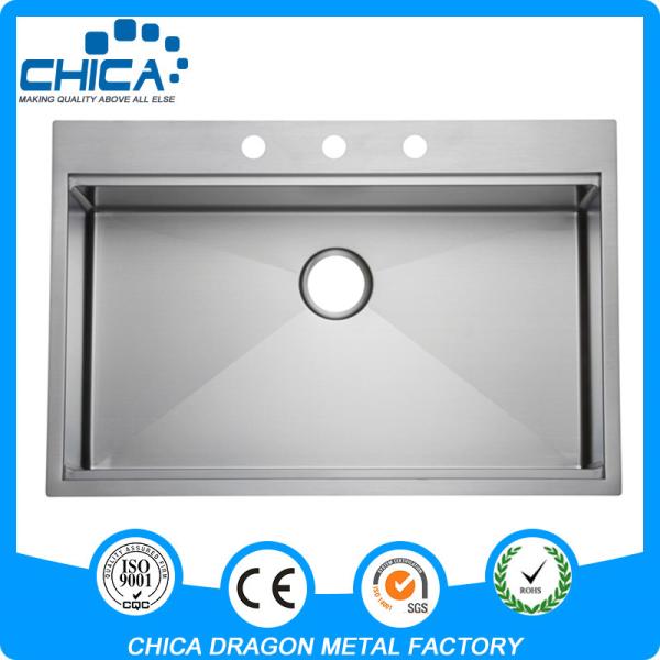 factory directly supply stainless steel handmade sink with USA popular import style