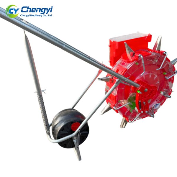 Reinforced Metal Hand Push Seeder Sowing Tool Stable Efficient Planting For Farmland Garden
