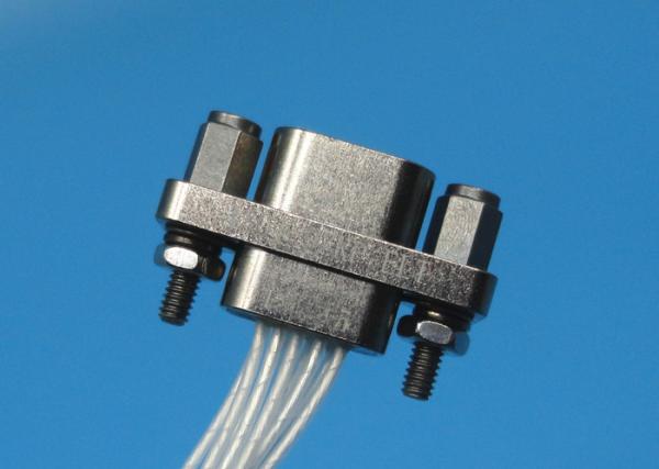 Comprimento do fio do conector de pinos 100mm do receptáculo 9 do conector da série da liga de alumínio J30j