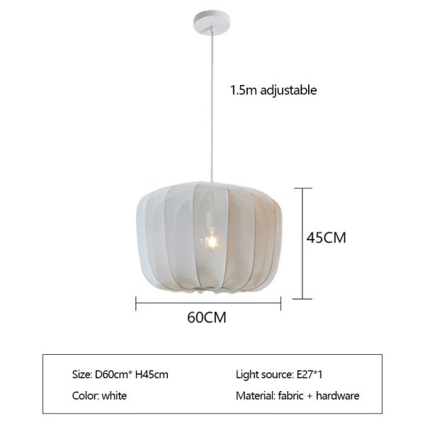 Nordic Designer Fabric Art Chandeliers Home Decor Retro Pendant Lamp (WH-VP-321)
