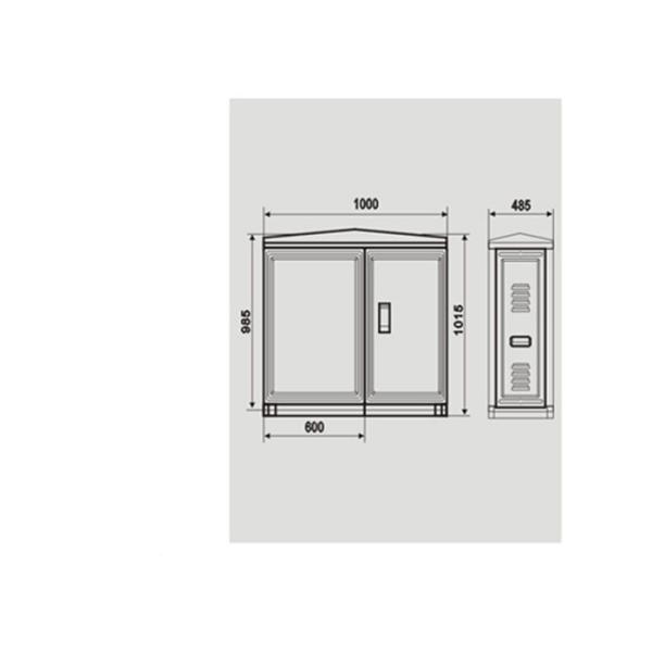 SMC Power Fiberglass Enclosures Cabinet Reinforced Plastics Outdoor Cable Box