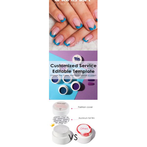 24PCS RTS MOQ 102 Colors Soak Off Nail Painting Gel Swirl French Tip Winter Gel Painting DIY Nail Design