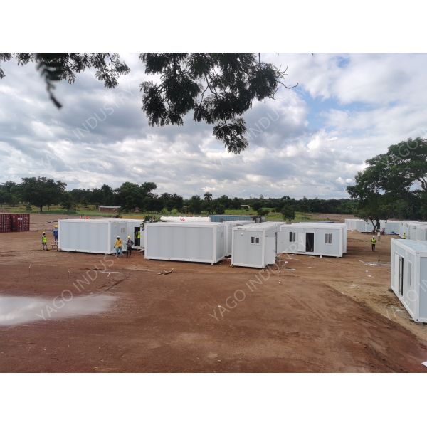 Galvanized Temporary Prefab Accommodation Units Modular Container Dormitory Systems