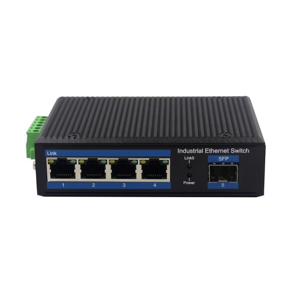 4KV 1 SFP промышленный PoE переключают IP40 100M для жесткой окружающей среды
