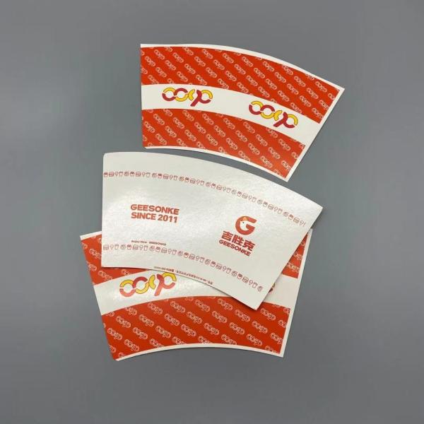O PE impermeável de Matt revestiu a matéria prima de papel de papel do copo de chá do fã 260gsm do copo