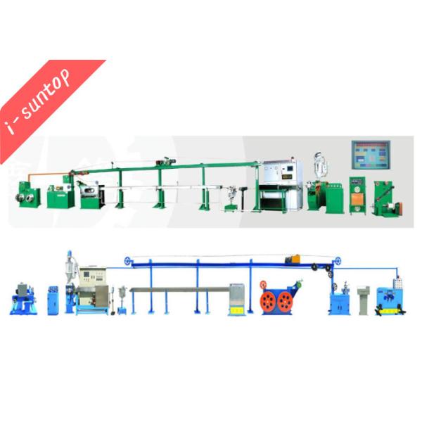 машина производства шнура питания 450m/Min, машина штранг-прессования кабеля PVC обшивая