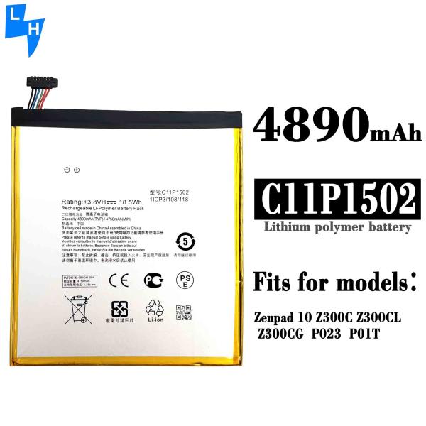 Stock 4890mAh Tab battery for ASUS ZenPad 10 battery z300c z300cl z300cg p023 p01t 10.1 C11P1502