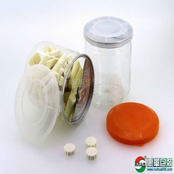 680ml Clear Pet Jars good air-proof For Dry Fruit Packaging ISO9001