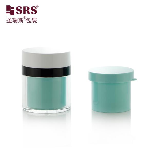 Factory Manufacturer Replaceable Facial Cream Gel Skincare Serum Pump Airless Acrylic Cream Jar