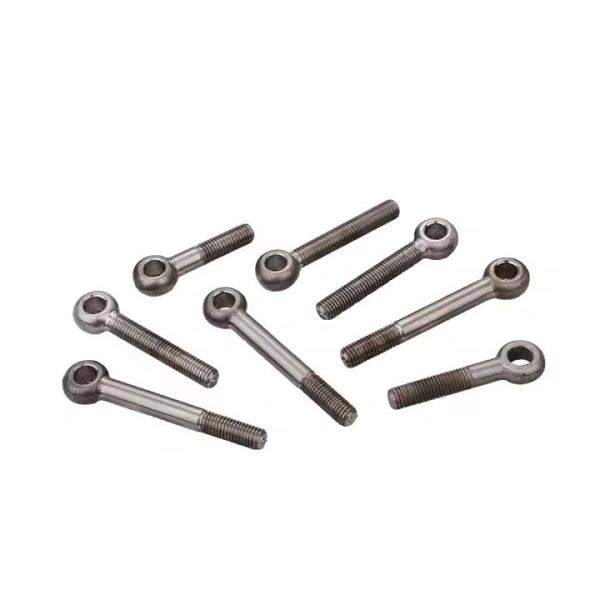 Custom Rigging Hardware Plain Finish Stainless Steel Eye Bolt Screw For Industrial Machinery