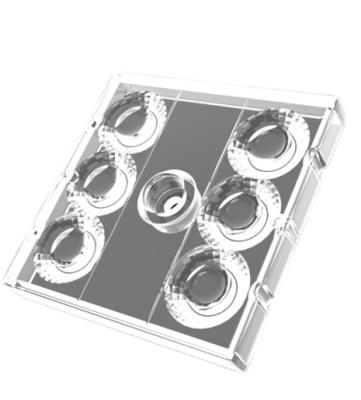Spherical Optical 50mm LED Lens , SMD 5050 Area Light Replacement Lens