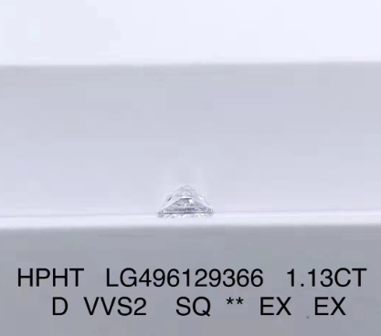 Принцесса синтетическая СВД Hpht Лабораторно выращенные бриллианты 1.13 Ct D Цвет VVS2 EX