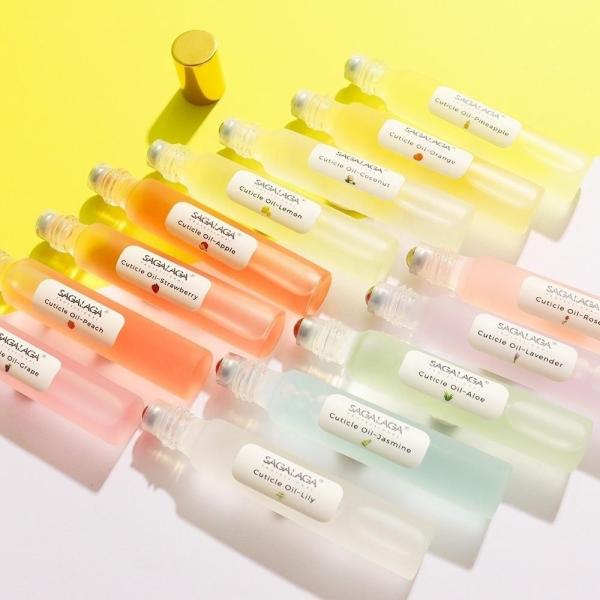 Soins végétaliens personnalisés en gros stylo à ongles sans marque stylo à paillettes Revitalisateur stylo à rouleaux huile de cuticule en vrac