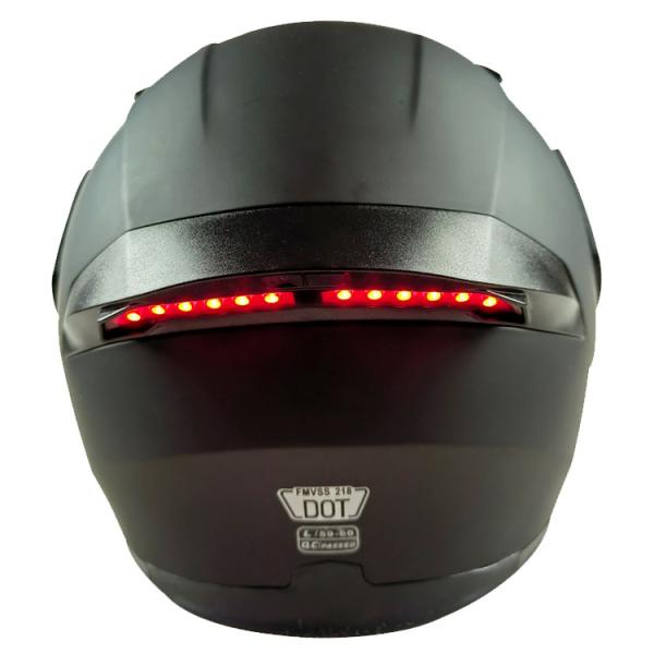 Customized DOT Approved Flip Up Motorcycle Helmet with LED Lights Directly Manufacture