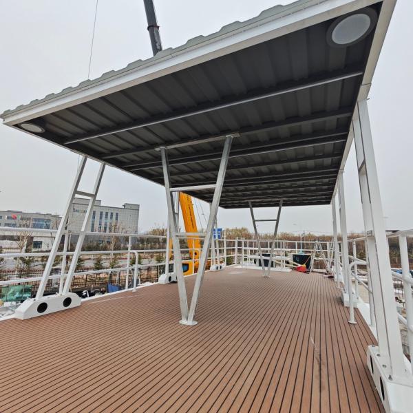 Bateau flottant en aluminium Hôtel de luxe et de confort