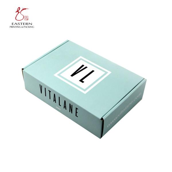 Le pliage bleu de couleur a ridé carton carton d'expédition la taille de 5cm