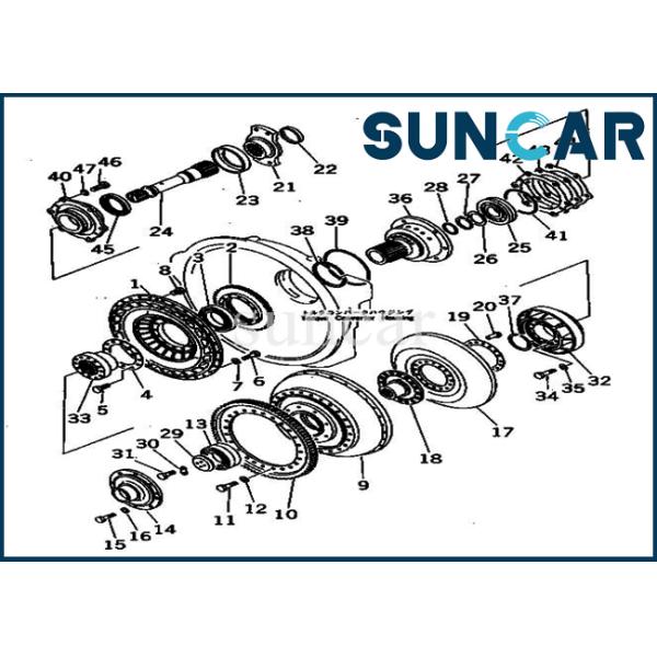 07012-10105 type cachetage de TB de joint 0701210105 pour KOMATSU D85A-21 D85E-21 WA600-1